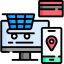 Online shopping icon 64x64
