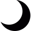 Waning moon icon 64x64