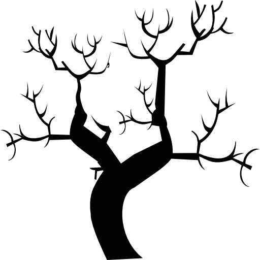 Leafless tree icon