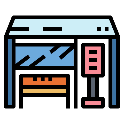 Bus stop icon