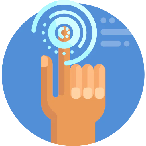 Touch screen icon