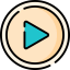 Play button icon 64x64