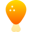 Chicken leg icon 64x64