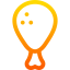 Chicken leg icon 64x64