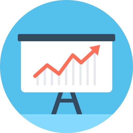 Line chart icon