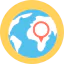 Earth globe icon 64x64