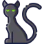 Black cat icon 64x64