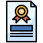 Certificate icon 64x64