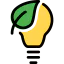Eco bulb icon 64x64