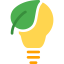 Eco bulb icon 64x64