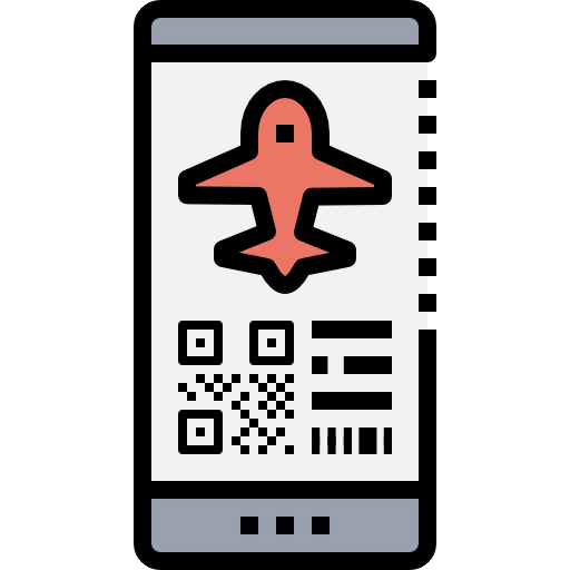 Plane ticket icon