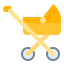 Baby stroller icon 64x64