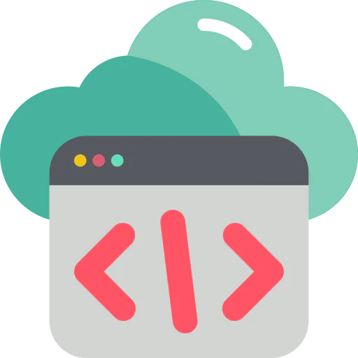 Cloud coding ícono