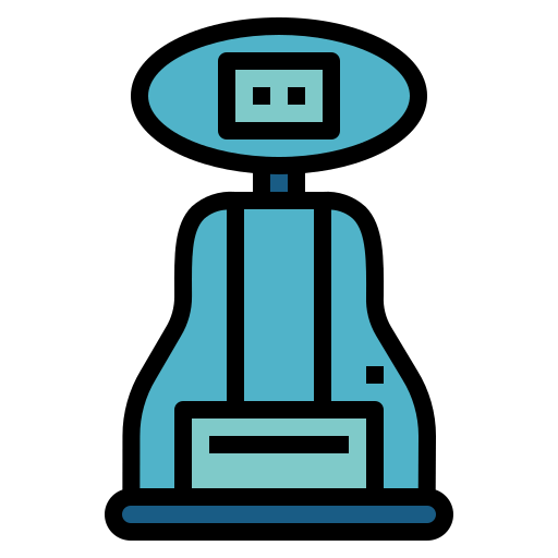 Cleaning robot icon
