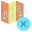 Map travel icon 64x64