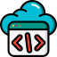 Cloud coding ícono 64x64