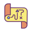 Map travel icon 64x64