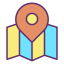 Map travel icon 64x64