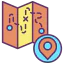 Map travel icon 64x64