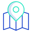 Map travel icon 64x64
