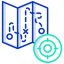 Map travel icon 64x64