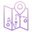 Map travel icon 64x64