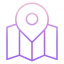 Map travel icon 64x64