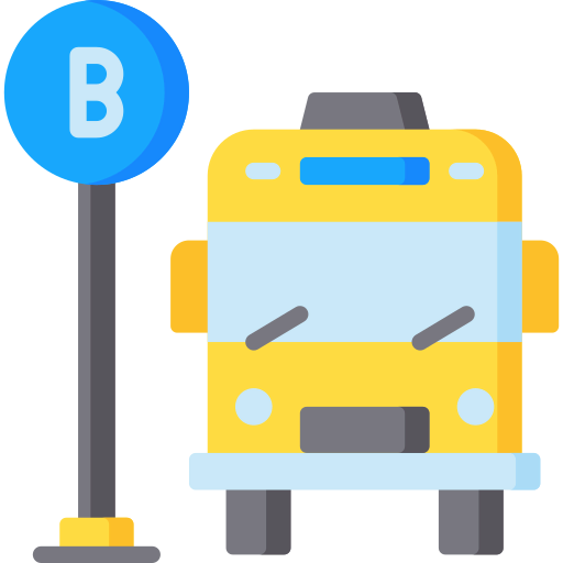Bus stop icon