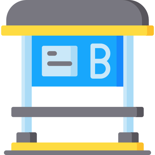 Bus stop icon