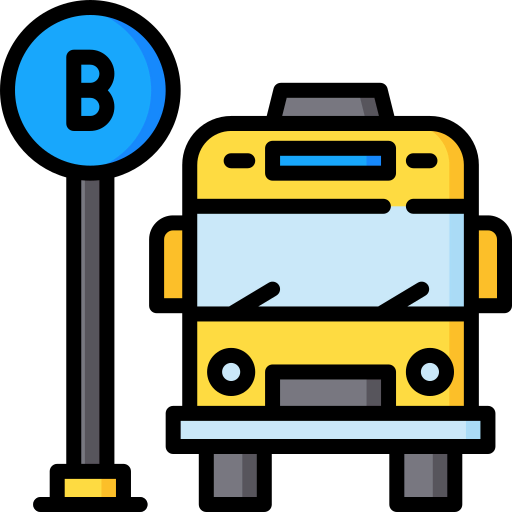 Bus stop icon