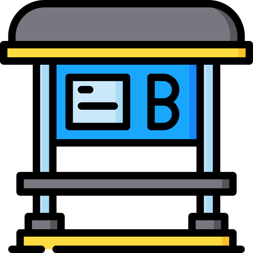 Bus stop icon