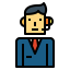 Call center agent icon 64x64