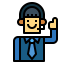 Call center agent icon 64x64