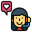 Call center agent icon 64x64