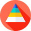 Pyramid chart icon 64x64