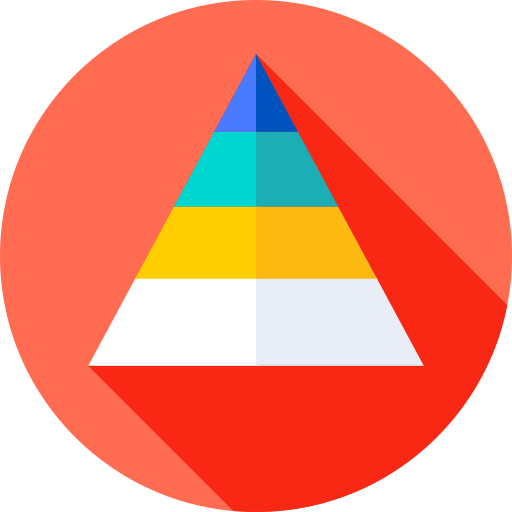 Pyramid chart icon