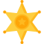 Sheriff badge icon 64x64