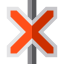 Railroad crossing icon 64x64