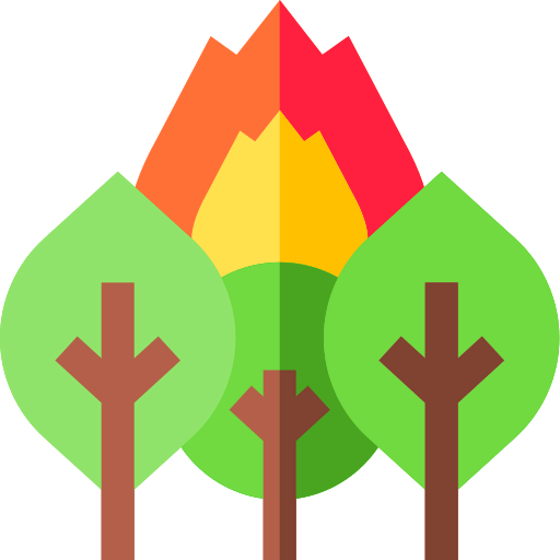 Forest fire icon
