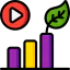 Bar chart icon 64x64