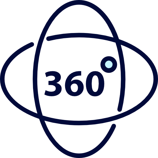 360 degrees icon