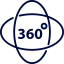 360 degrees アイコン 64x64