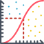 Line chart icon 64x64