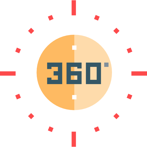 360 degrees icon