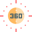 360 degrees アイコン 64x64