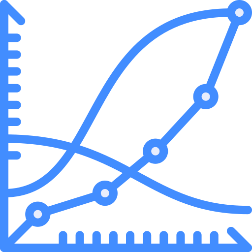 Line chart icon