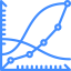 Line chart icon 64x64