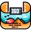 360 degrees アイコン 64x64