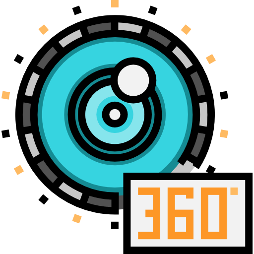 360 degrees icon