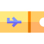 Plane ticket icon 64x64